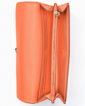 NWB Kate Spade Marti Melon Ball Leather Large Flap Wallet Orange K6402 Gift Bag. - £65.48 GBP