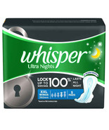 Whisper Ultra Nights Sanitary Pads (5 Count) XXL Plus | Free Shipping - $28.51 CAD