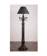 COLONIAL FLOOR LAMP ~ &quot;Americana Black&quot; Textured Finish with Punched Tin... - £734.07 GBP