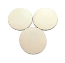 3 Pcs Round Coasters Blank, Handmade Ceramic Bisque Ready To Paint 10.5cm/4,13in - £17.98 GBP