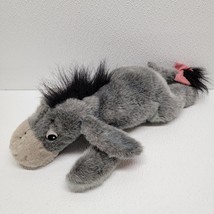 Disney Pooh Eeyore Laying Down Plush Stuffed Animal Detachable Tail 15&quot; - $20.69