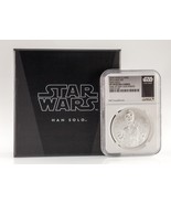 2016 Niue S $ 2 Star Wars Classico Han Assolo NGC PF70 Ultra Cammeo Box COA - €198,57 EUR