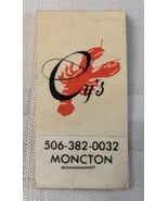 MONCTON NEW BRUNSWICK CANADA MARITIMES LEADING SEA FOOD HOUSE MATCHBOOK ... - $12.99