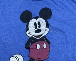Mickey Mouse Disney Blue T-Shirt MEDIUM Short Sleeve - $14.83