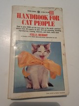 Handbook For Cat People By Celia Heriot  1971 Vintage Paperback Book - £7.74 GBP