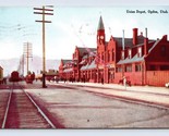 Union Depot Ogden Utah UT 1909 DB Postcard P15 - $12.82