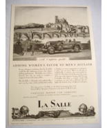 1927 La Salle Motor Car Ad Cadillac Motor Company - $13.70 CAD