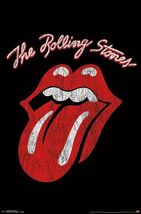 The Rolling Stones Affiche Langue Cursif - $44.99