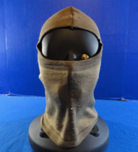 POLYPRO LIGHTWEIGHT BROWN BALACLAVA HOOD COLD WEATHER GAITER FULL FACE MASK - $15.29