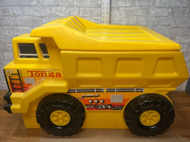  Vintage Mighty Tonka Dump Truck Toy Box, Heavy Plastic, Large 32&quot; X 18&quot; X 22&quot; - £186.83 GBP
