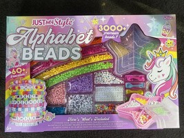 Just My Style Alphabet Bead Set over 3,000 pieces to make 60+ Bracelets ... - $9.68