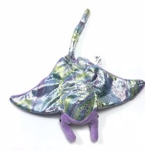 WILDLIFE ARTISTS Ray Bean Plush 14” Purple Pink Sparkle - $12.00