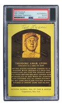 Ted Lyons Signé 4x6 Chicago Blanc Sox Hof Plaque Carte PSA / DNA 85025792 - $67.89