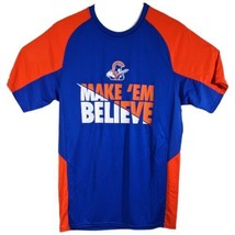James Island Charter Trojans Shirt Mens M Medium Blue Orange Make em Bel... - $21.84