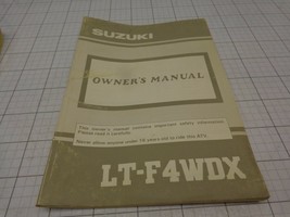 OEM Suzuki  Owners Manual 1990  90 LT-F4WDX LT F4WDX 4WD X    99011-19B3... - $25.14