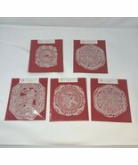 5 Vintage Chinese Folk Art Paper Cuts - Traditional 5&quot; Handcrafted Manda... - $61.79 CAD