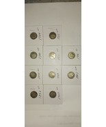  10 BARBER DIMES ALL VF..GREAT ADDITION TO ANY SERIOUS COLLECTOR FREE SH - $570.94 MXN