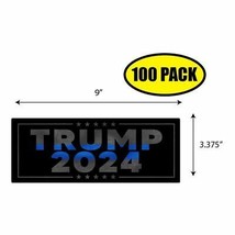100 PACK 3.375&quot;x9&quot; TRUMP 2024 Sticker Decal Humor Funny Gift TRUMP BS0147 - £66.86 GBP