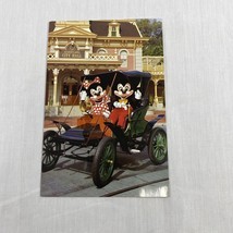 Postcard Mickey Mouse and Minnie Touring Town Square Disneyland Anaheim CA 4x6 - £4.69 GBP