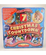 Disney 7 Days Until Christmas Countdown Advent Book Locking Tin &amp; Sticke... - $23.83 CAD