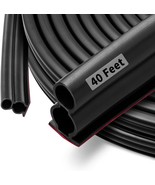 Weather-Stripping Rubber Door Seal For 40 Feet With A Large Gap; Self-Ad... - $52.05 CAD