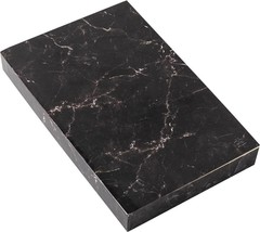 Lined Journal Notebook, A6 (6.2&quot; x 4.1&quot;) 80 GSM Premium Thick Paper BLACK MARBLE - £12.44 GBP