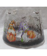 Yankee Candle Clear Crackle Jar Shade J/S CRACKLE HALLOWEEN GNOMES orang... - $951.27 MXN