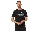 Puma Men&#39;s Short-Sleeve Splash Logo-Graphic T-Shirt in Black-Small - $18.99