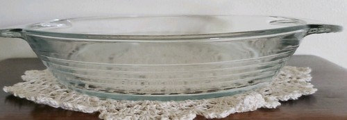 Libbey Brand ~ Clear Glass ~ 10" Pie Plate ~ Oven & Microwave Safe Item image 2