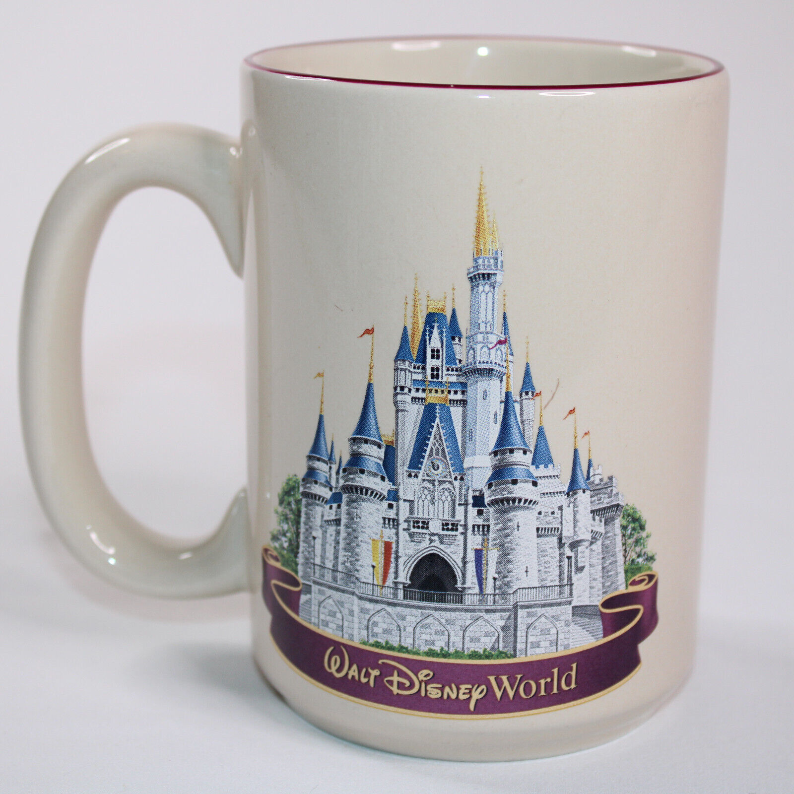 Primary image for Rare Walt Disney World Classy Castle Coffee Mug Features Tinkerbell Tea Cup VG