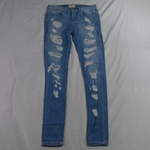Buckle 25 Stella Skinny Light Wash Destroyed Stretch Denim Womens Jeans - $14.99