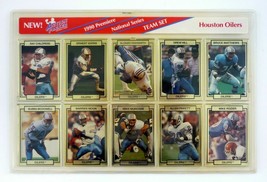 Houston Oilers Trading Card Set of 10 Action Packed Premiere National Team 1990 - £5.06 GBP