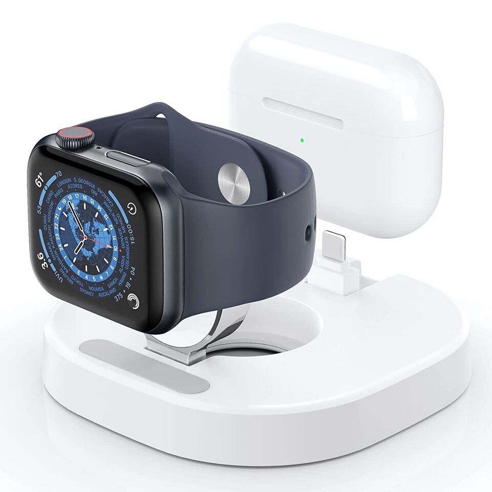 Compatible With Apple Watch Charger - 2 in 1 Wireless Watch Charger Portable - $19.34