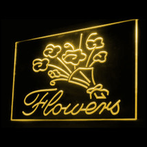 200044B Flowers Florist Stamens Pistils Happiness Water Vase LED Light Sign - £17.51 GBP
