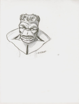 Loston Wallace SIGNED Original Marvel Comics Art Sketch ~ The Incredible Hulk - £19.45 GBP