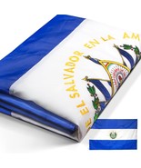 Anley EverStrong Embroidered El Salvador Flag 3x5 Ft - Nylon Salvadoran ... - £18.99 GBP