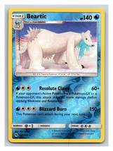 Beartic Pokémon TCG Card Lost Thunder 62/215 Near Mint Reverse Holo Rare... - $35.97 MXN