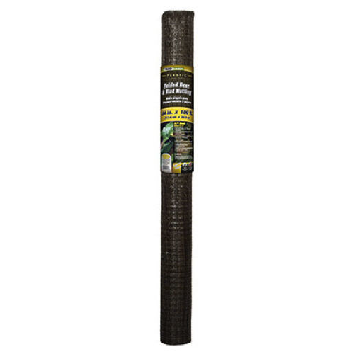 7&#39; x 100&#39;, 3/4&quot; x 3/4&quot; Economy Grade Mesh, Black, PVC Deer &amp; Bird Nettin... - $42.15