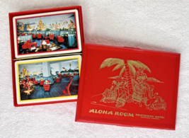 MIP Heathman Hotel Portland Oregon Aloha Room 2 Decks Tiki Playing Cards Red - £25.54 GBP