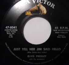 Elvis Presley-She&#39;s Not You / Just Tell Her Jim Said Hello-45rpm-1962-NM - £15.98 GBP