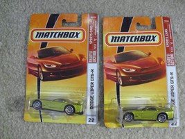 Lot of 2 2008 Matchbox #22 Dodge Viper GTS-R Cars P6532 - £13.43 GBP