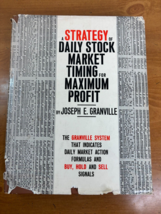 1961 A Strategy of Daily Stock Market Timing for Maximum Profit Granville HC/DJ - £17.64 GBP