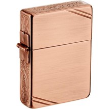 1935 Replica 3 Sided Arabesque Copper Plate Zippo Oil Lighter MIB - £94.63 GBP