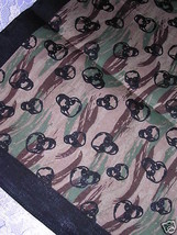 Military Army Skull Camo Colors Green Tan Brown Black Bandana Head Wrap - £3.91 GBP