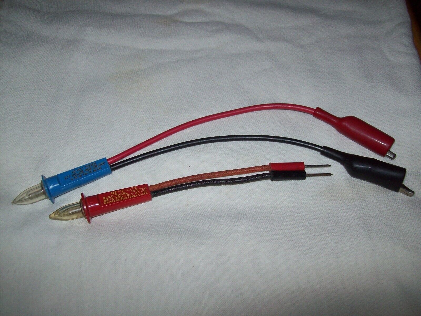 ITT HOLUB Low Voltage Electrical Tester 5-50V + Ne-O-Lite High Vol 90-55... - $19.79