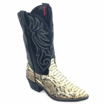 LAREDO WESTREN  WOMEN PYTHON BLACK /WHITE BOOT STYLE # 28-956.SIZE 9,9.5,10 - £135.39 GBP