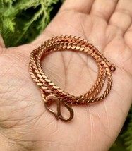 32 inch Pure Copper Solid Chain Necklace, Healing Copper Jewelry, Spiritual - $21.55