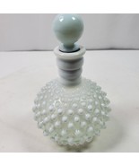 Vintage Fenton Hobnail Perfume Bottle w/ Lid Blue White 6.5 Inch Tall - €32,83 EUR