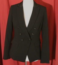 White House Black Market Tuxedo Double-Breasted Blazer Jacket Women&#39;s Sz 2  NWT - £43.86 GBP
