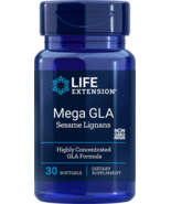 Life Extension Mega GLA Sesame Lignans 400mg 30 softgels - $20.79